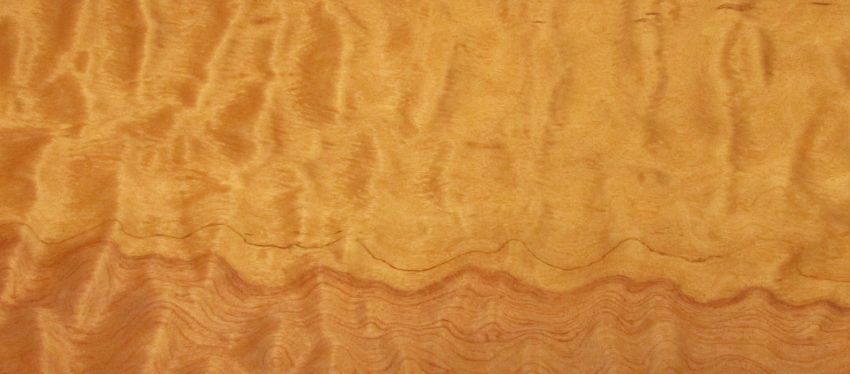 Bubinga curly veneer